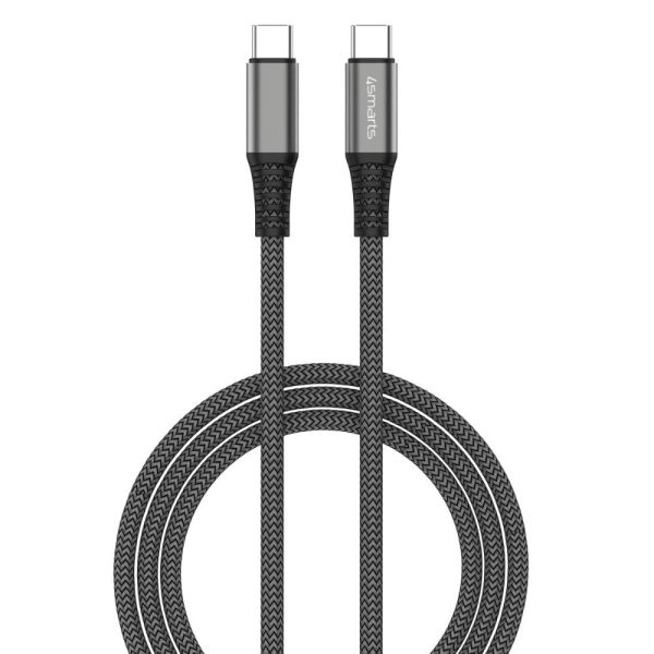 4smarts PremiumCord USB-C til USB-C 100W - 1.5m. - Sort Supply