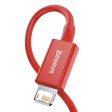 Baseus Superior Series USB-A til Lightning Kabel - 1m - Rød Sale