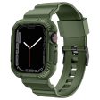 Apple Watch (38 40 SE 41MM) Plastik Cover og Rem - Grøn Online Hot Sale