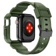 Apple Watch (42 44 SE 45mm) Plastik Cover og Rem - Grøn Discount