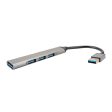 4smarts 4-in-1 Hub USB-A - Space Grey Supply