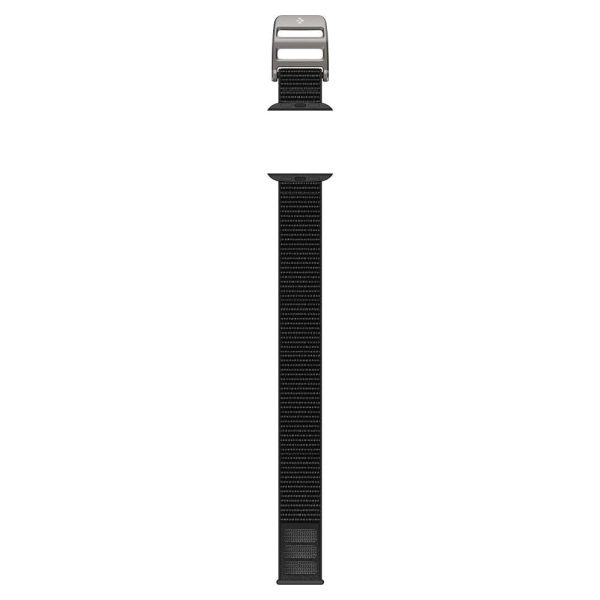 Spigen Durapro Flex Apple Watch (42 44 SE 45 46 49mm) Stof Rem m. Zink Spænde - Sort For Sale