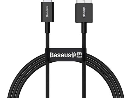 Baseus Superior Series USB-A til Lightning Kabel - 1m - Sort Online Sale