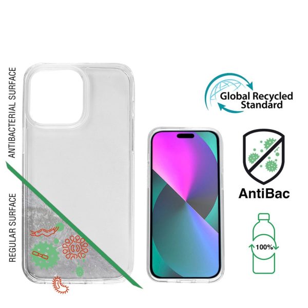 iPhone 14 Pro 4Smarts AntiBac Eco Cover - 100% Genbrugsplast - Gennemsigtig Cheap