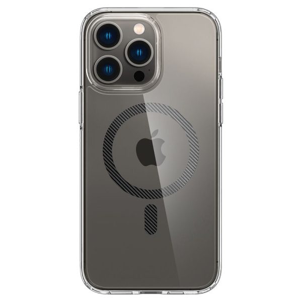 iPhone 14 Pro Spigen Ultra Hybrid Cover - MagSafe Kompatibel - Gennemsigtig   Sort Online Hot Sale