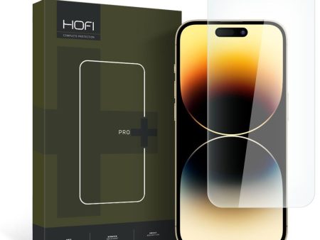 iPhone 15 Pro Hofi Glass Pro+ Hærdet Glas Skærmbeskyttelse - Case Friendly - Gennemsigtig Online Sale