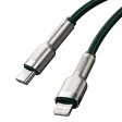 Baseus Cafule USB-C til Lightning Kabel PD 20W - 1m - Grøn For Sale