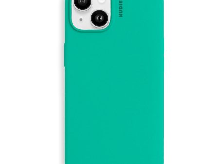 Nudient Base Silicone iPhone 14 Cover - Mint Green For Sale