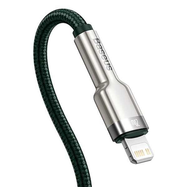 Baseus Cafule USB-C til Lightning Kabel PD 20W - 1m - Grøn For Sale