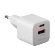 4smarts  20W Vægoplader m. 1x USB-A   1x USB-C - Hvid For Discount