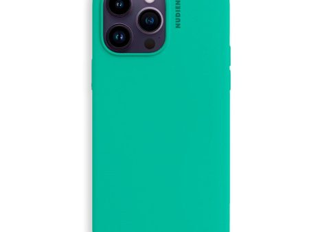 Nudient Base Silicone iPhone 14 Pro Cover - Mint Green Supply