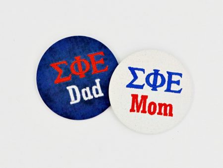 Sigma Phi Epsilon Mom Dad Embroidered Button Discount