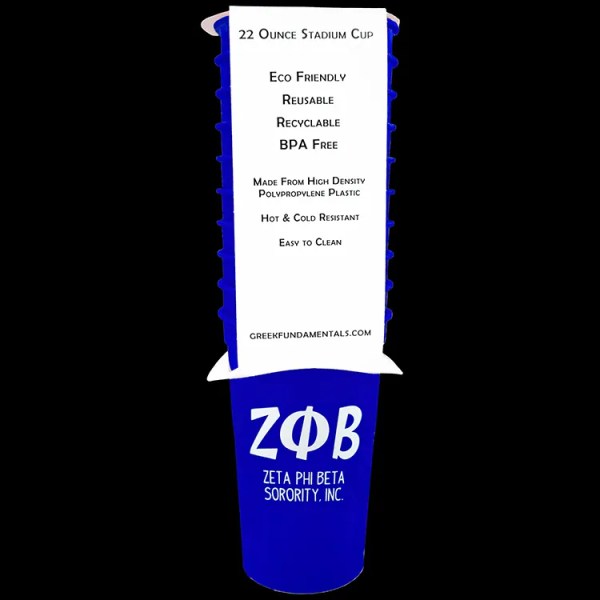 Zeta Phi Beta 22oz Stadium Cup Online Sale