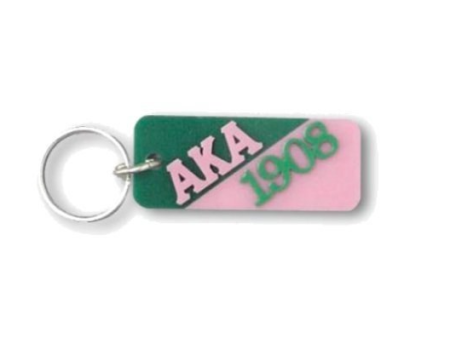 Alpha Kappa Alpha 1908 Keychain For Discount