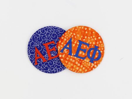 Alpha Epsilon Phi Game Day Embroidered Button Online now