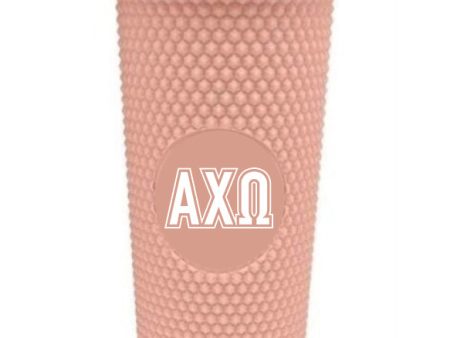 Alpha Chi Omega Studded Tumbler Online Sale