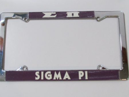 Sigma Pi Car License Frame Hot on Sale