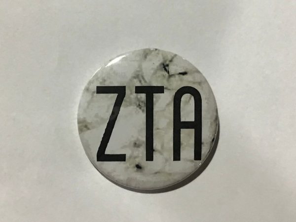 Zeta Tau Alpha Marble 2.25  Printed Button Online