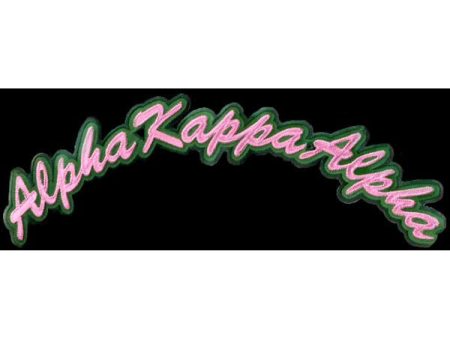 Alpha Kappa Alpha Large Tackle Twill Rocker Patch on Sale