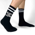 Zeta Tau Alpha Black Retro Crew Socks Sale