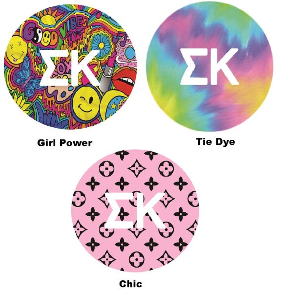 Sigma Kappa Printed Button Collection For Sale