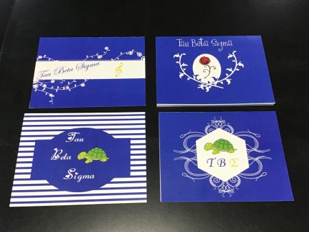 Tau Beta Sigma Blank Greeting Cards 8 Pack Supply