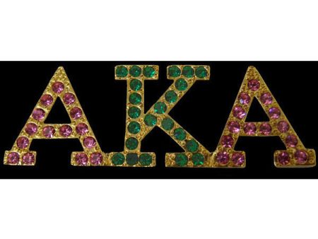 Alpha Kappa Alpha Austrian Crystal Pin 3 Supply