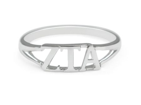 Zeta Tau Alpha Sterling Silver Ring Cheap