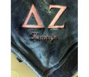 Sorority Faux Fur Blanket With Embroidery Hot on Sale