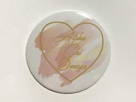 Alpha Chi Omega Printed Button Watercolor Collection For Cheap