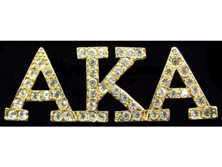 Alpha Kappa Alpha Austrian Crystal Pin on Sale