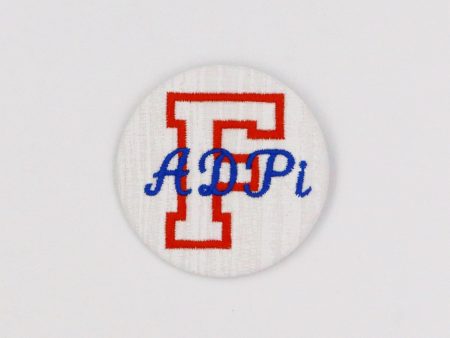 Alpha Delta Pi Florida  F  Game Day Embroidered Button Online now