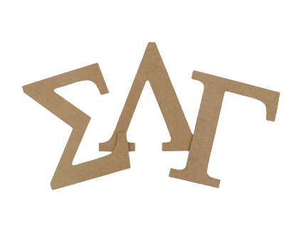 Sigma Lambda Gamma Crafting MDF Wood Letter Set Online