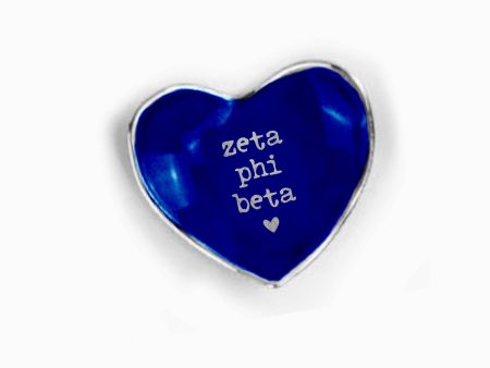 Zeta Phi Beta Heart Ring Dish Supply