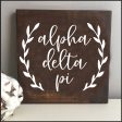 Alpha Delta Pi Wooden Sign Online Hot Sale