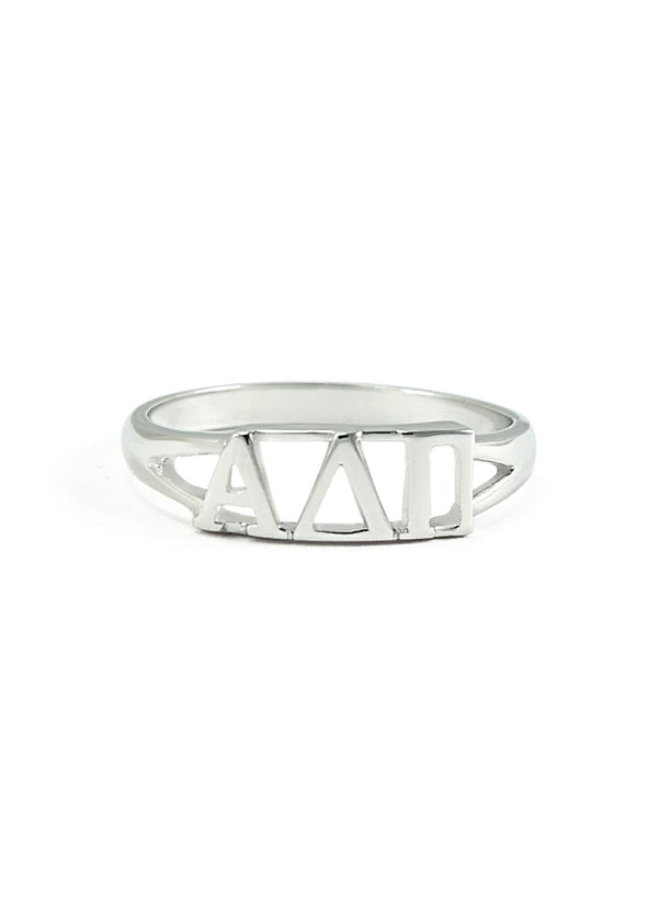 Alpha Delta Pi Sterling Silver Ring For Cheap