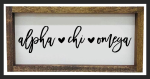 Alpha Chi Omega Wooden Sign Cheap