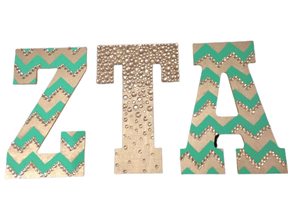 Zeta Tau Alpha Crafting MDF Wood Letter Set on Sale