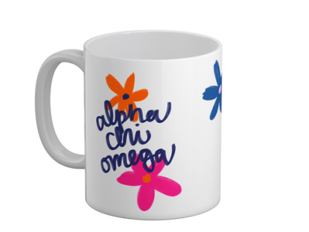 Alpha Chi Omega Bloom Mug Online Sale