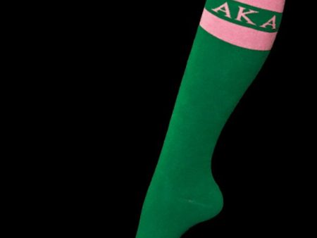 Alpha Kappa Alpha Knee High Socks For Discount