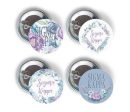 Zeta Tau Alpha 4-Pack Sorority Printed Buttons For Discount