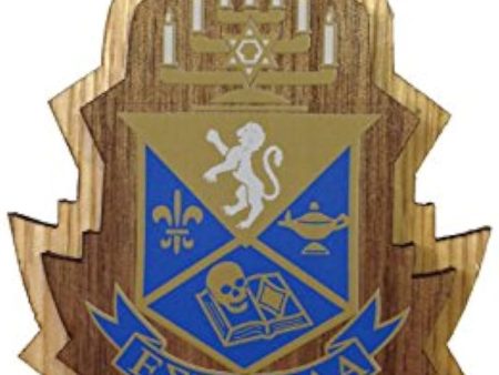 Alpha Epsilon Pi Large Wood Crest on Sale