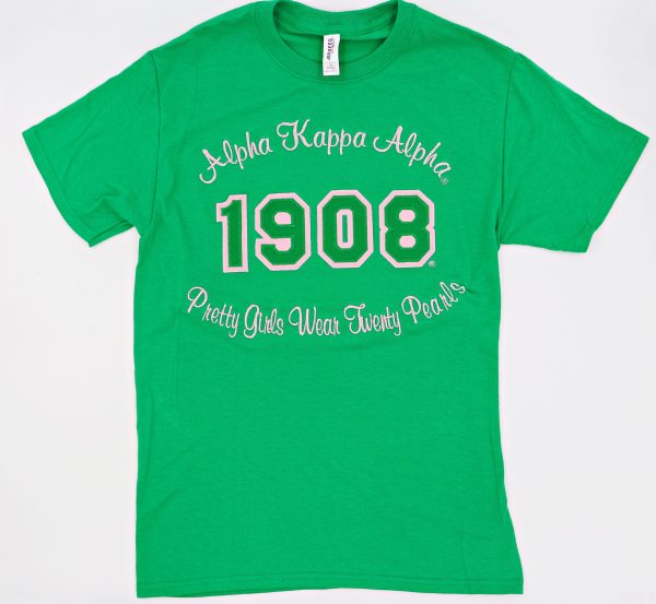 Alpha Kappa Alpha 1908 Tagline Tee Discount