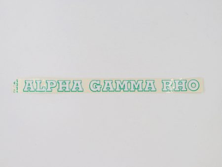 Alpha Gamma Rho Horizontal Decal Hot on Sale