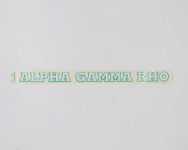 Alpha Gamma Rho Horizontal Decal Hot on Sale