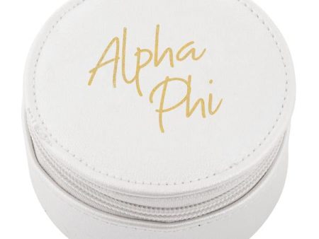 Alpha Phi Round Travel Case on Sale