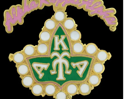 Alpha Kappa Alpha Rocker Ivy Pin Hot on Sale