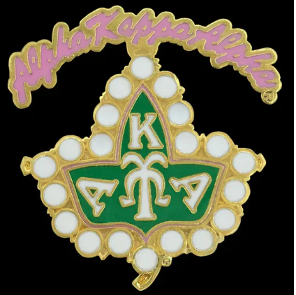 Alpha Kappa Alpha Rocker Ivy Pin Hot on Sale