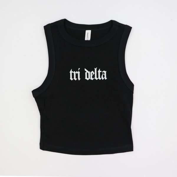 Sorority Old English Crop Tank Online