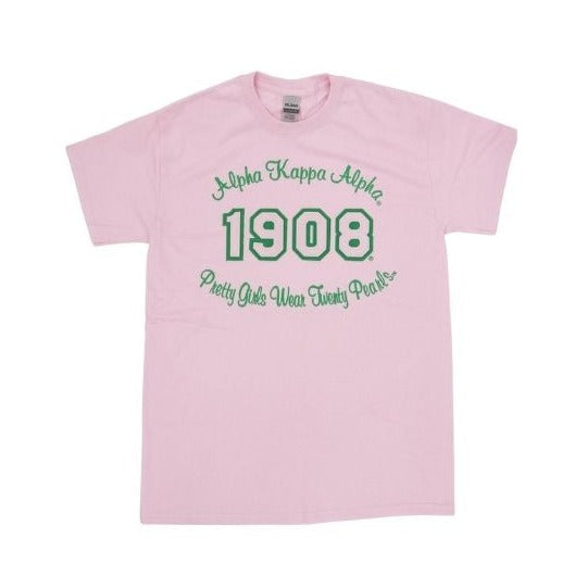 Alpha Kappa Alpha 1908 Tagline Tee Discount